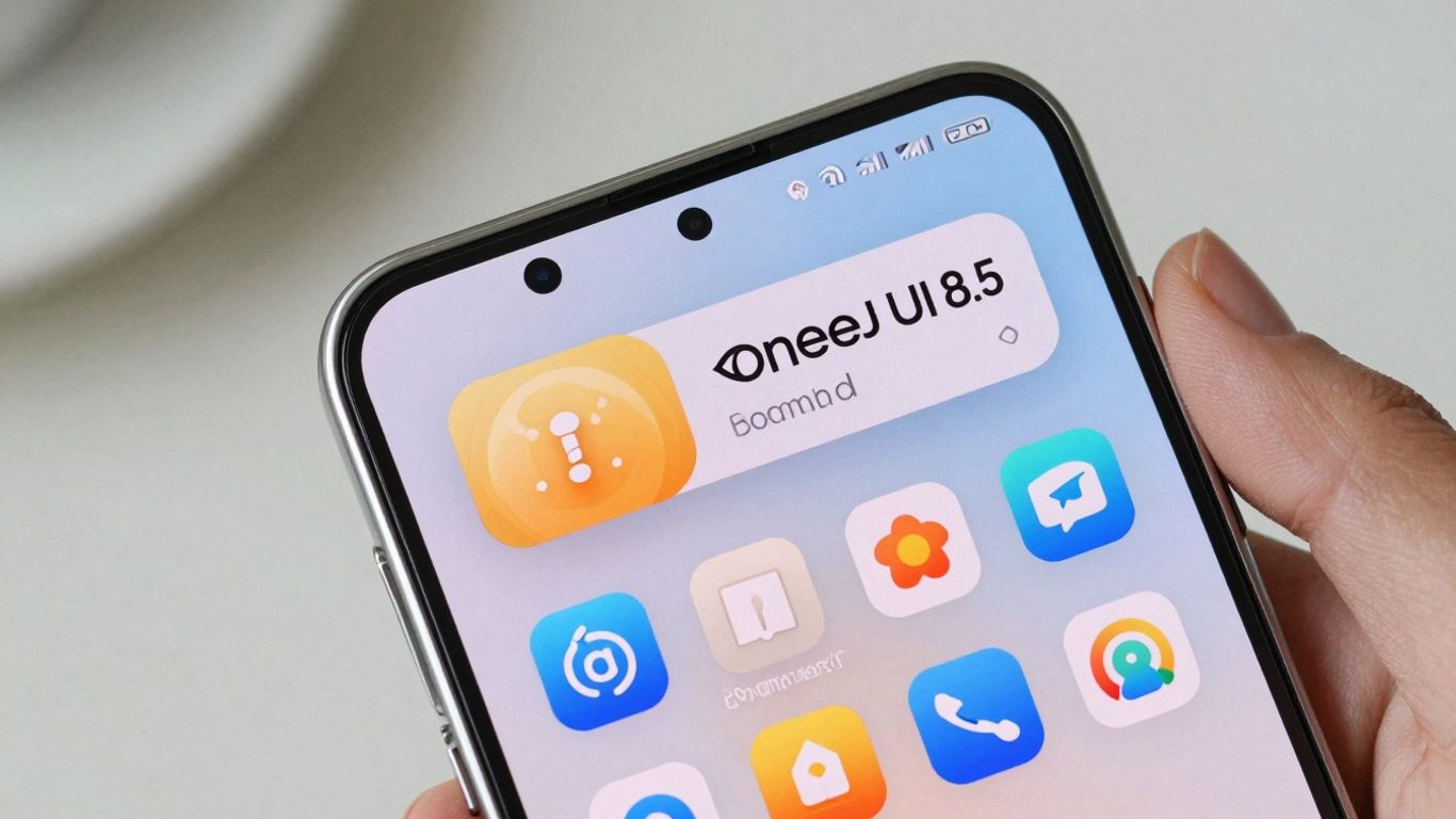 Smartphone Samsung com interface One UI 8.5