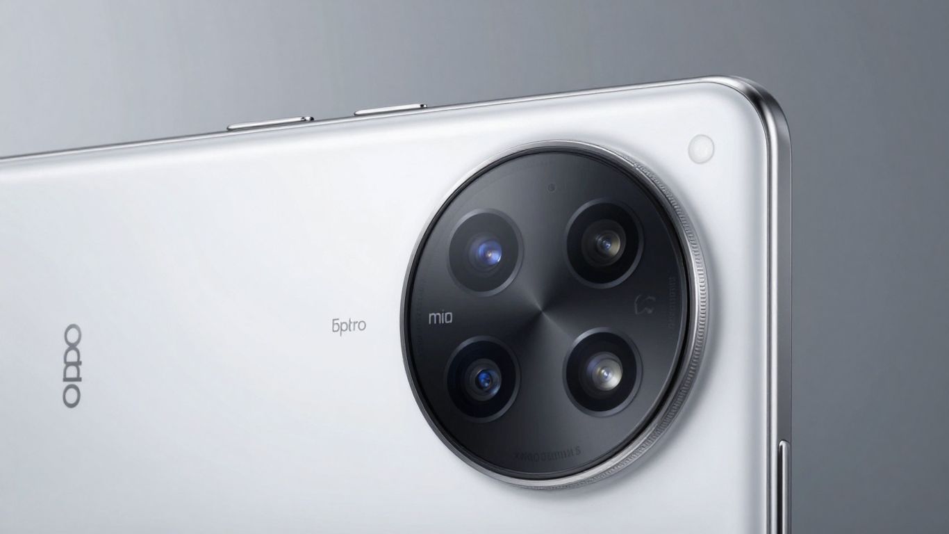 Câmera do Oppo Find X9 Ultra com múltiplos sensores.